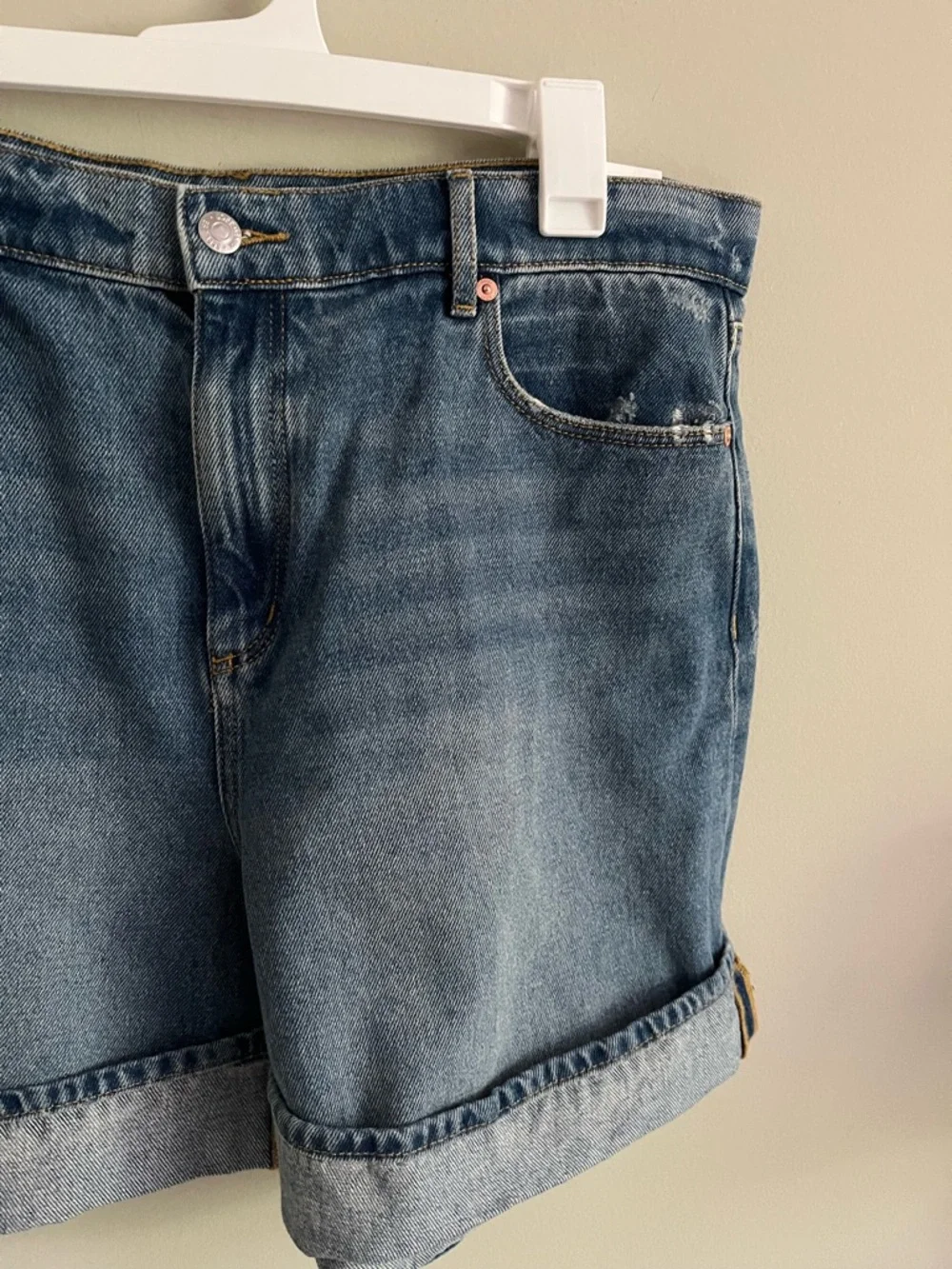 Loft The Cuff NWT Jean shorts sz 14 High Rise